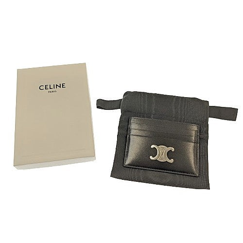 *洗練ミニマルな逸品*【CELINE】トリオンフカードケース ☆人気☆【CELINE】 トリオンフ/フラップ付きカードホルダー