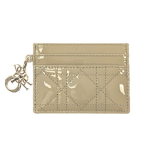 【ゴージャスでエレガント♪】DIOR★Freesia カードホルダー 国内直営【DIOR】Lady Dior Freesia カードホルダー (Dior
