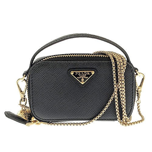 PRADA プラダ ロゴ型押し サフィアーノレザー サイドロック