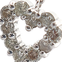 画像をギャラリービューアに読み込む, K18WG<br />ダイヤモンドハートピアス
