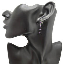 画像をギャラリービューアに読み込む, K14WG<br />アメジストスイングピアス
