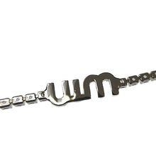 画像をギャラリービューアに読み込む, MIUMIU&lt;br &gt;クリスタル ロゴ ブレスレット
