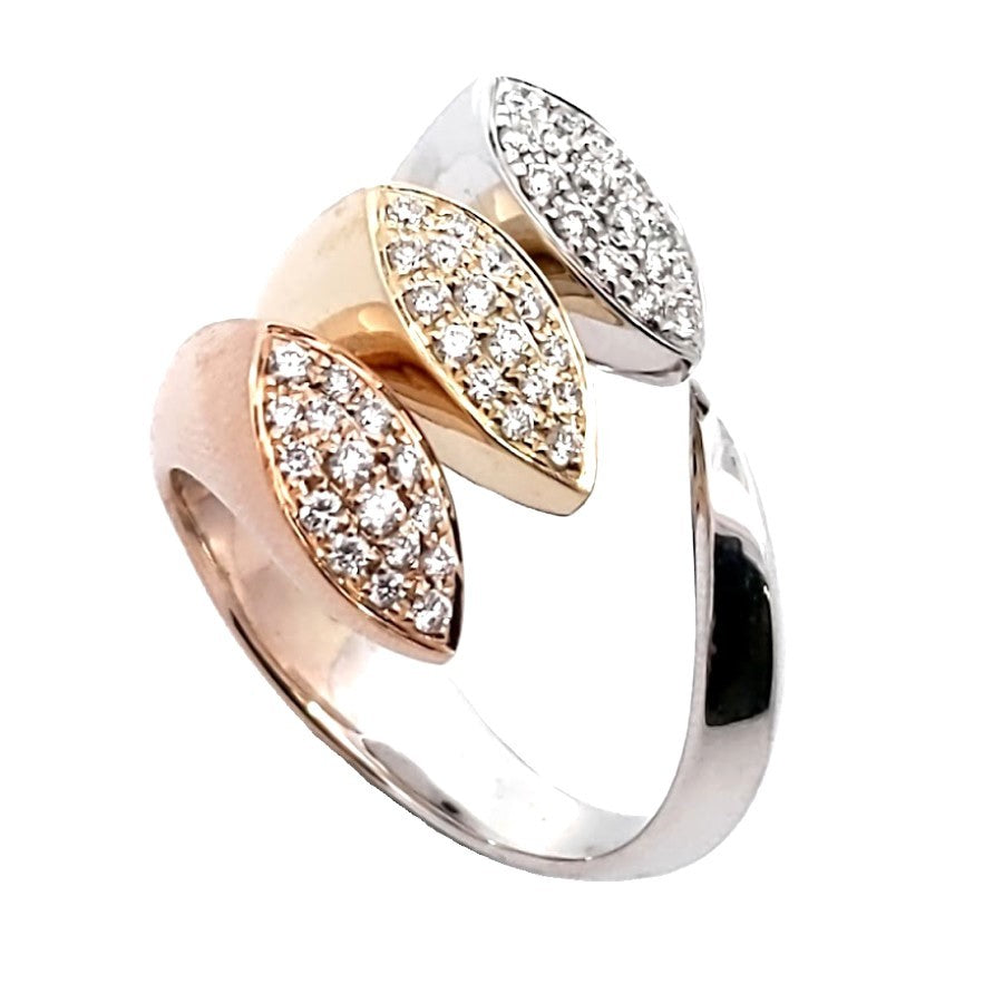 K18スリーカラーゴールドダイヤモンド リング – REFLETオンラインショップ 