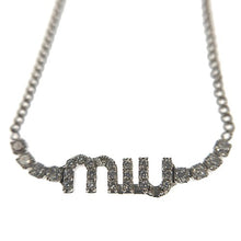 画像をギャラリービューアに読み込む, MIUMIU&lt;br &gt;クリスタル ロゴ ブレスレット
