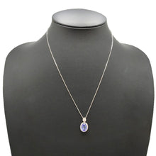 画像をギャラリービューアに読み込む, Pt900/Pt850&lt;br /&gt;タンザナイト×ダイヤモンド ネックレス
