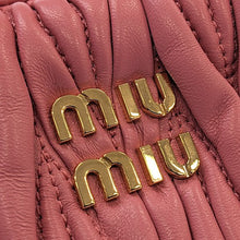 画像をギャラリービューアに読み込む, MIUMIU<br >ワンダー マテラッセレザー ホーボー ミニバッグ

