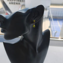 画像をギャラリービューアに読み込む, K18<br />ペリドットドロップピアス
